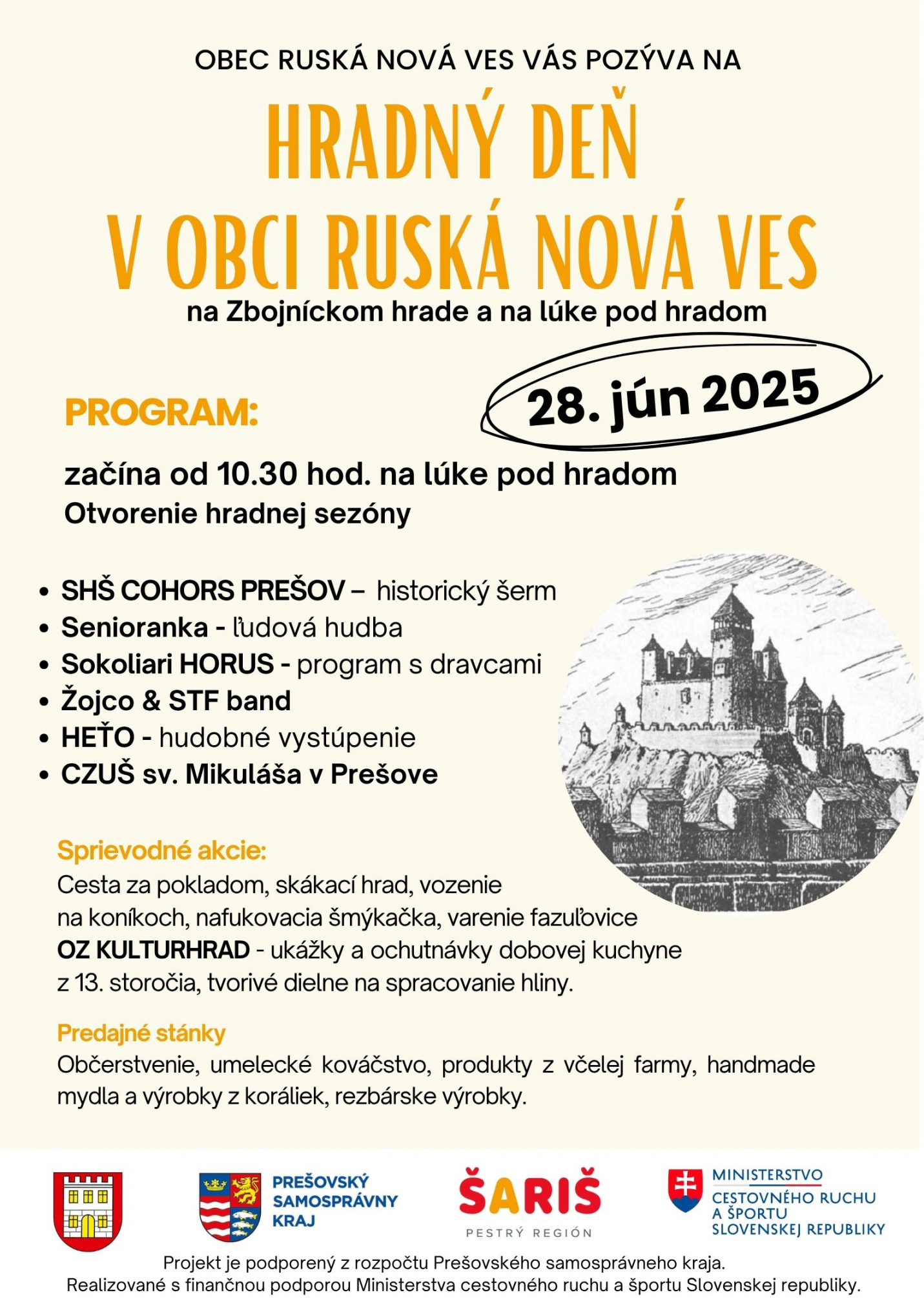Fotka - Hradný deň v obci Ruská Nová Ves