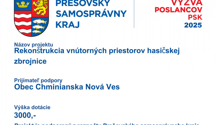 Fotka - Rekonštrukcia vnútorných priestorov hasičskej zbrojnice