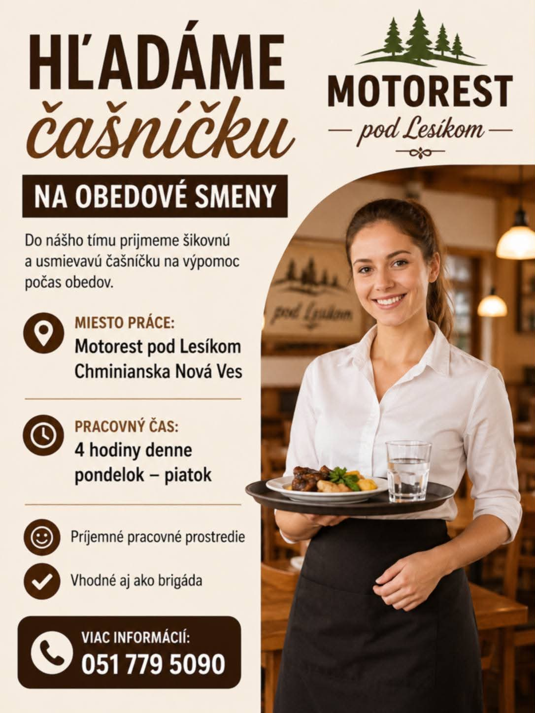Fotka - Ponuka práce - Motorest pod lesíkom
